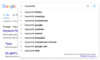 Screenshot Google Autocomplete für SEO Keyword-Recherche