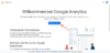 Screenshot: Startseite zur Anmeldung bei Google Analytics