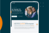 Website design of Convista showcasing the headline “Your Partner for Transformation” on a tablet screen.