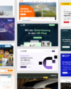 Eine animierte Grafik die unterschiedliche Websites unserer erfahrenen Webdesign Agentur für verschiedene Branchen zeigt.