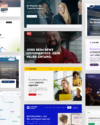 Eine animierte Grafik die verschiedene Digital- und Websiteprojekte unserer Wordpress Agentur zeigt.