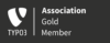 Offizielles TYPO3 Association Gold Member Badge der Friendventure Digitalagentur