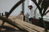 Helle Büroräume mit Pflanzen und zwei Mitarbeitenden der Digitalagentur in Stuttgart.