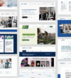 Animation verschiedener barrierefreier Websites aus dem öffentlichen Sektor, darunter staatliche Institute, Hochschulen und politische Organisationen, zur Veranschaulichung von BITV-konformem Webdesign