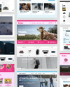 Collage verschiedener E-Commerce- und Onlineshops, umgesetzt mit Shopify, am Beispiel von Benutzeroberflächen für Marken wie Katjes, Heimplanet und Schlittschuh.de.